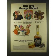1976 George Dickel Whisky Ad - Yule Love