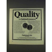 1977 National Life of Vermont Ad - Quality