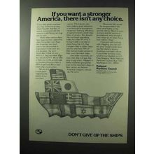 1977 National Maritime Council Ad - A Stronger America