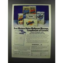 1983 Coronet Paper Towels, Tissues, Toilet Paper Ad