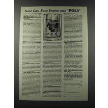 1986 Petrolon's Slick 50 Ad - Save gas, save engine with Poly