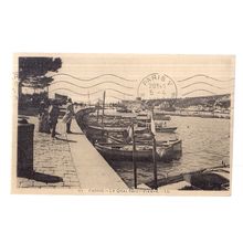 LE QUAI SAINT-PIERRE, CASSIS, FRANCE used vintage postcard 1950 postmark #
