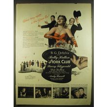 1945 The Stork Club Movie Advertisement - Betty Hutton