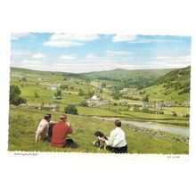 ARKENGARTHDALE, YORKSHIRE vintage unused postcard by Valentine & Sons /