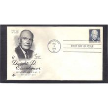 FDC Art Craft 1393 6c Dwight Eisenhower (Cachet-U/A) CV41240