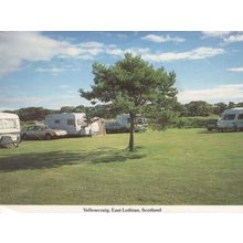 Yellowcraig East Lothian Scotland Caravan Club Site Postcard