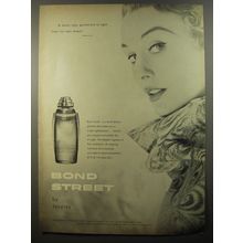 1954 Yardley Bond Street Perfume Ad - A lovely lady, garmented in light