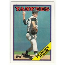 1988 Topps baseball card 611 Tommy John