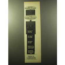 1960 Prince Gardner Yards-of-Cards Case Ad - Identify yourself in style
