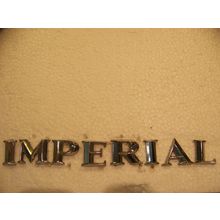 1964 1965 CHRYSLER IMPERIAL TRUNK LID EMBLEMS OEM SET