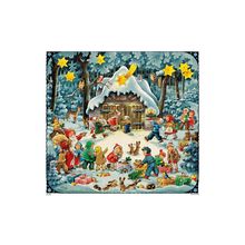 11426 - Korsch Advent Calendar - Vintage 1954-1958 Design 11.75" square Cotta...