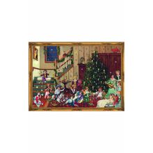 ADV70129 - Sellmer Advent - Victorian Living Room Scene - 10.5"H x 14.5"W x .1"D