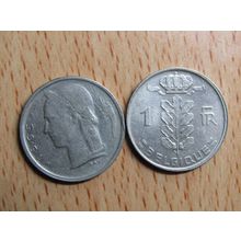 Belgium 1965 1 Franc Belgique (French Text) Coin