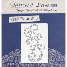 Tattered Lace. Pearl Flourish 6 Die. Die Cutting Cardmaking Scrapbooking Crafts