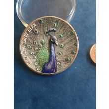 2022 Cook Islands Silver Peacock coin