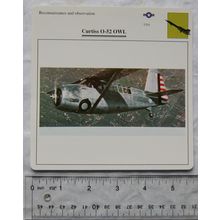 Curtiss O-52 Owl - USA - Recon & Observation - Collectors Club Card