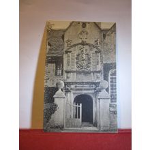 PORCH OF ALMSHOUSE, CORSHAM, WILTSHIRE. used antique postcard 1906 pm =