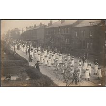 Sunday School or Whit Walk, c.1910 - RP Postcard