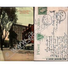 CT New London Postcard Glimpse Of Hotel Mohican & State Street Street Scen~2126