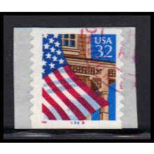 Used 2915Av 32c U.S. Flag Over Porch Fine CNS 89878 11x10 PA3465
