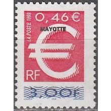 Mayotte 1999 Michel 68 Neuf ** Cote (2002) 2.00 € Le timbre Euro