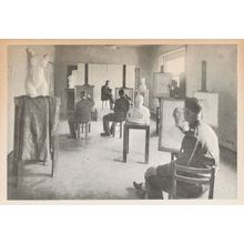 Art Sculpture Classes Alexander Jazz Military WW2 Club Rome Italian Postcard