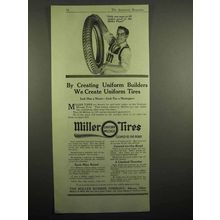 1918 Miller Tires Ad - Creating Uniform Builders