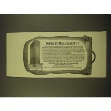 1918 Postal Life Insurance Company Ad - Insure by Mail; Save 9 1/2%