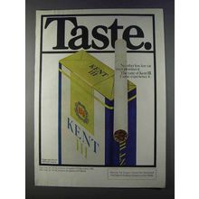 1980 Kent III Cigarettes Ad - Taste