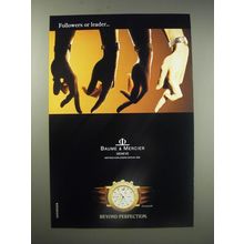 1990 Baume & Mercier Transpacific Watch Ad - Followers or leader