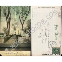CT Norwalk Postcard St Pauls Church Undivided Back ct_box4~2281