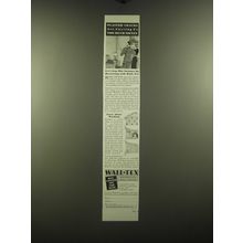 1938 Wall-Tex Decorative Wall Canvas Ad - Plaster cracks are costing us too