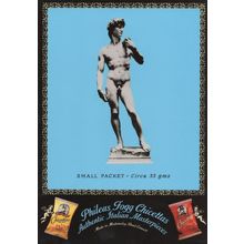 Italian Crisps Chicettas Risque Statue Advertising Postcard