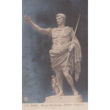 Cesare Augusto Vaticano Museo Museum Old Italian Roman Statue Sculpture Postcard