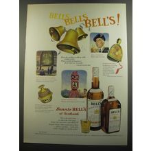 1952 Bell's Scotch Ad - Bells Bells Bell's!