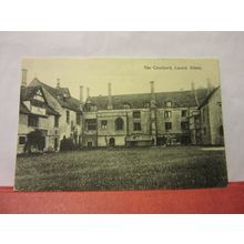 THE COURTYARD, LACOCK ABBEY, WILTSHIRE unused vintage postcard (a) /