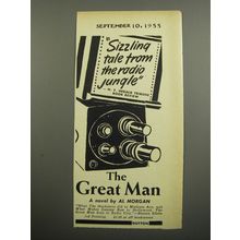1955 Dutton Book Advertisement - The Great Man by Al Morgan