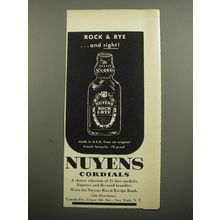 1955 Nuyens Rock & Rye Advertisement - Rock & Rye and right!
