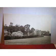 MAIN ENTRANCE, (south), ARUNDEL CASTLE, SUSSEX. used antique postcard c.1906 #