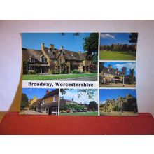 multiview, BROADWAY, WORCESTERSHIRE used postcard by John Hinde =