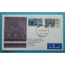 1966 Westminster Abbey First Day Cover - Philatelic Bureau, London postmark