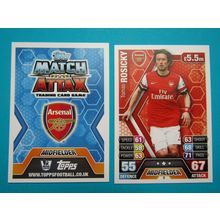 9. Thomas Rosicky - Arsenal - Match Attax 2013/14 Football Card EF1