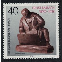 Berlin 50th Death Anniversary of Ernst Barlach artist 1988 MNH SG#B811