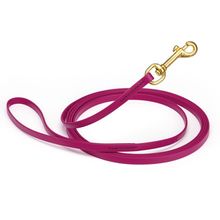 Dog Pet Leash Magenta Pink w/ Brass Hardware W 3/8" - L33'