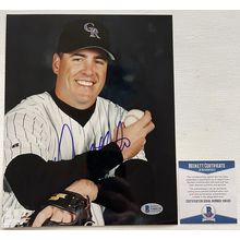 Darryl Kile Signed Autographed Glossy 8x10 Photo Colorado Rockies : BAS COA