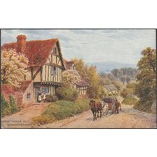 Cropthorne Hill, Worcestershire, 1948 - Salmon Postcard