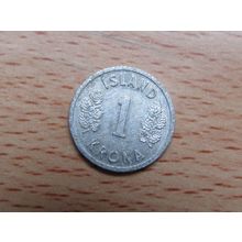 Iceland 1978 1 Krona Coin