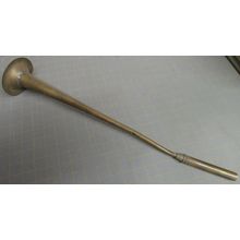 ANTIQUE LONG BRASS CAR HORN SOUNDS LIKE A GOOSE HONK 22" RAT ROD MODEL T HOT ROD
