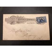 ICOLLECTZONE US Advertising Cover Hay and Grain Comm (A100)