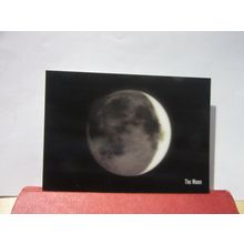 THE MOON used postcard 3D dated 2013 =